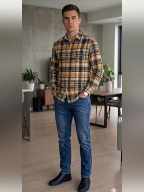 Peregrine Plaid Flannel Shirt